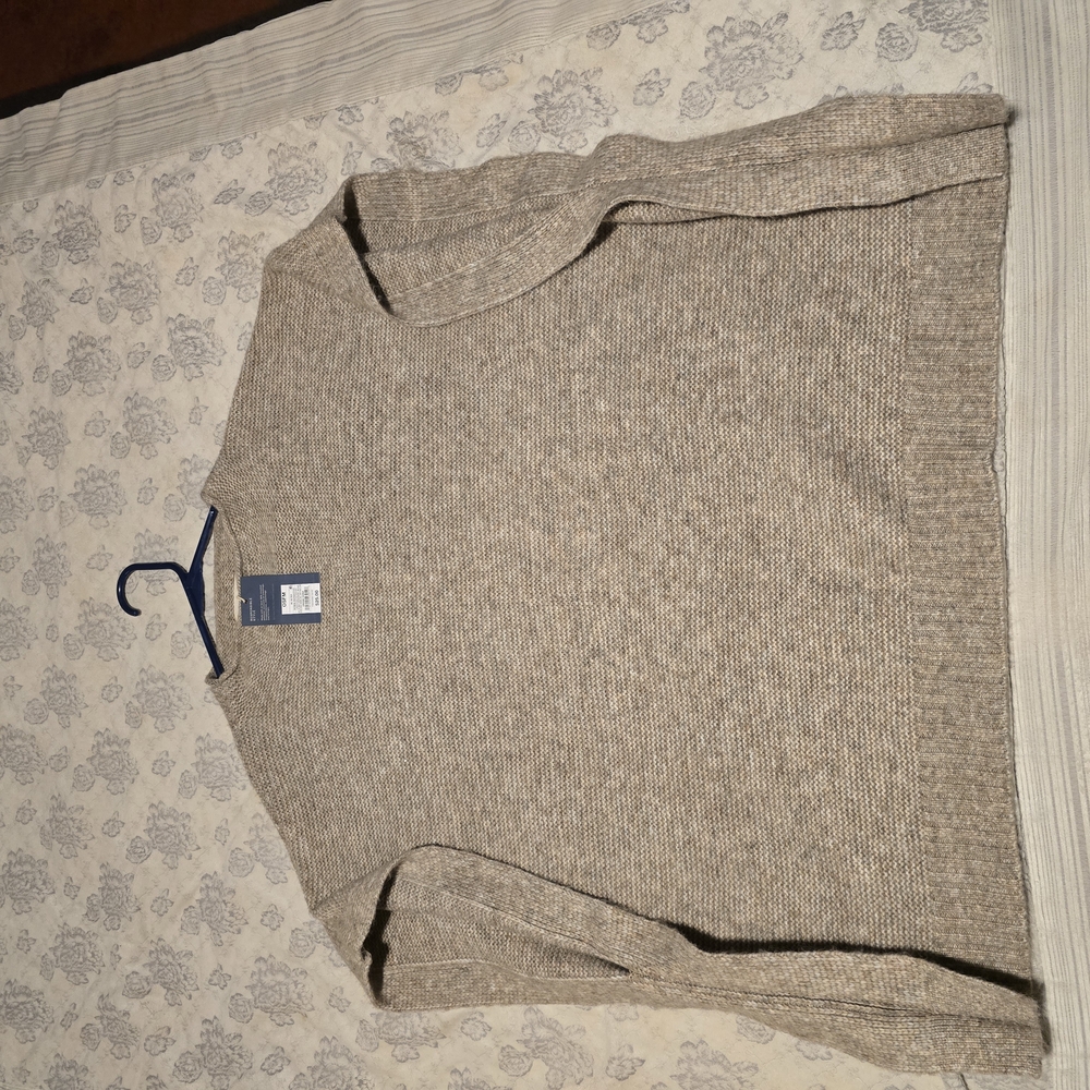 Classic Women's Crewneck Sweater in Beige